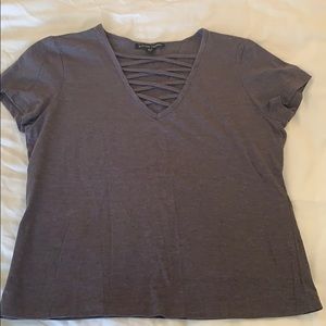 Boston Proper Criss Cross Tee Size M